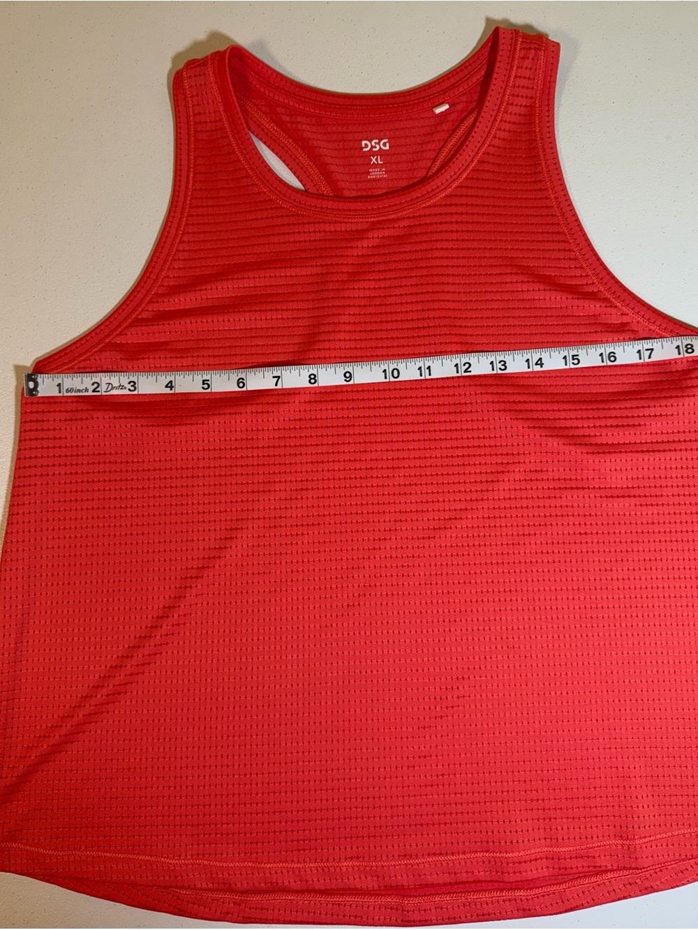 DSG Red Racerback Performance Tank NWOT size XL - Picture 3 of 5